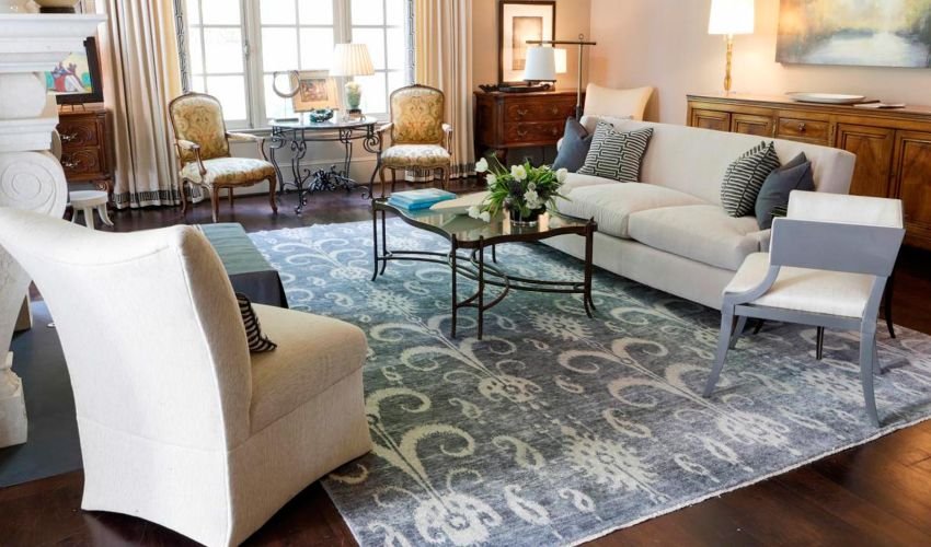 Synthetic fibers area rugs