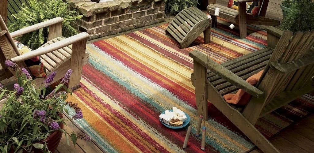 Textured Outdoor Area Rugs