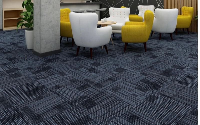 dark wall to wall carpets