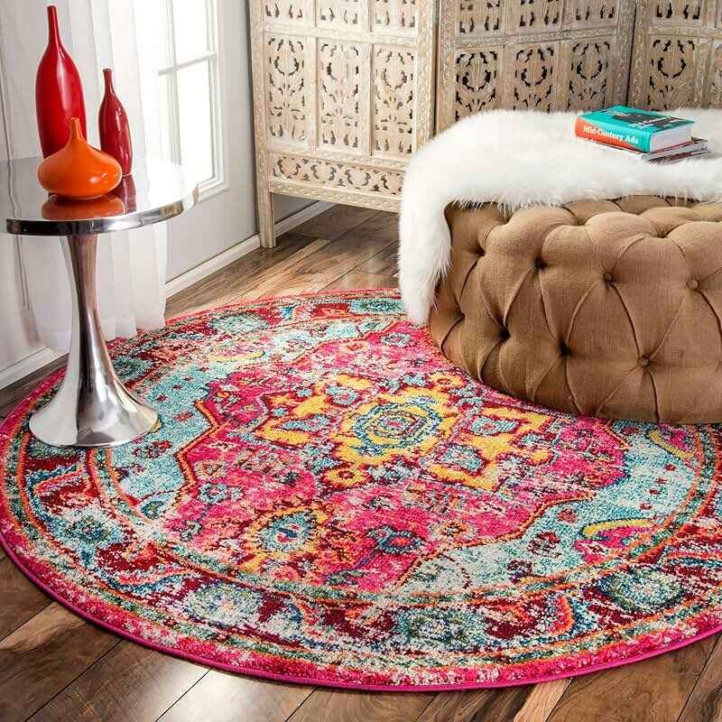 Round Living Room Rugs Dubai